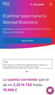Cuenta Corriente remunerada MyInvestor